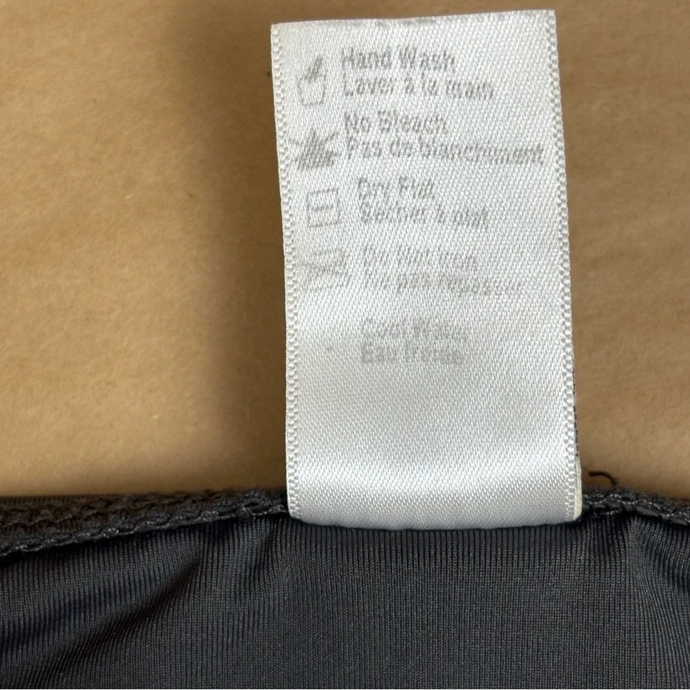 L*Space Charcoal Diva Ring Bikini Bottom Cheeky Swim BOTTOM ONLY - Picture 6 of 7